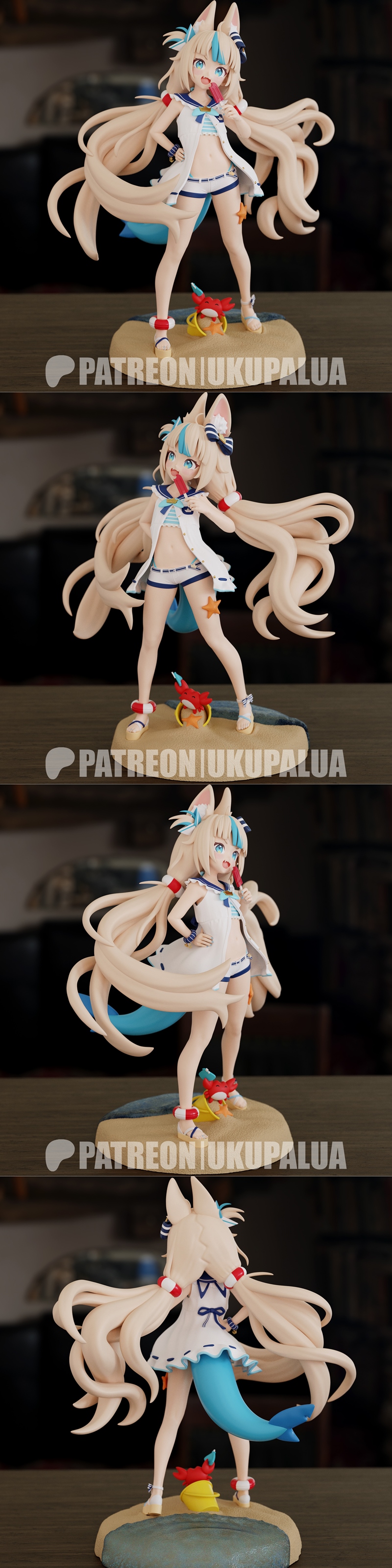 Ukupalua同人3D打印模型——Samekosaba|Ukupalua – Samekosaba – 3D Print Model STL