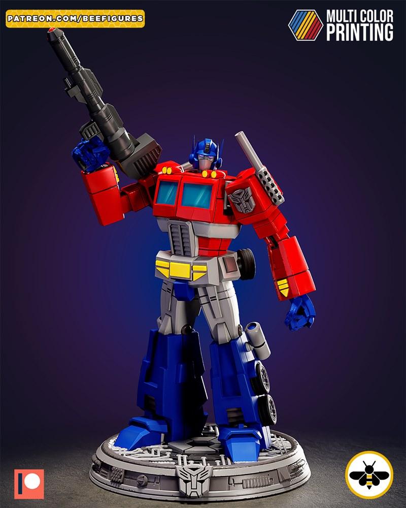 蜂图系列 -  optimus prime - 变形金刚 - 3D打印模型|Bee Figures – Optimus Prime – Transformers – 3D Print Model STL