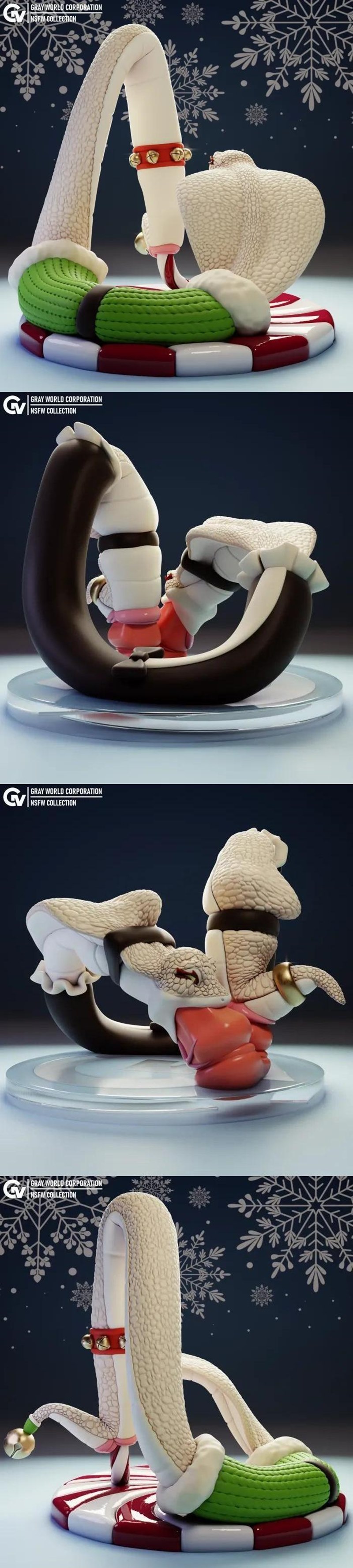 灰世界公司 - 野蛇1 - 3D打印模型|Gray World Corporation – Feral Snake 1 – 3D Print Model STL