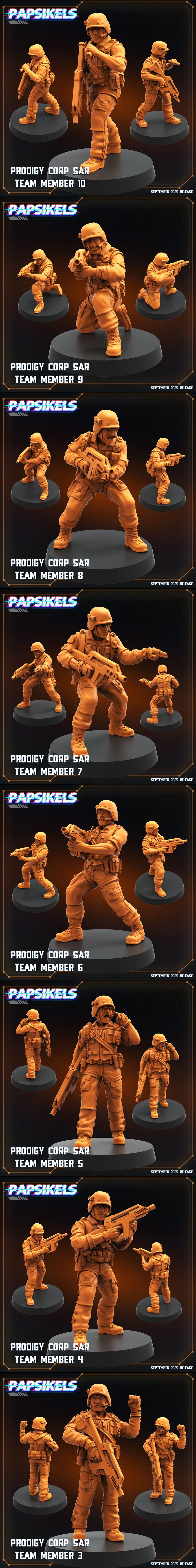 Papsikels迷你模型：异星大战 人类 vs 外星人 麻地狂潮 2025年9月 3D打印模型|Papsikels Miniatures – Aliens vs Humans – Madlands September 2025 – 3D Print Model STL