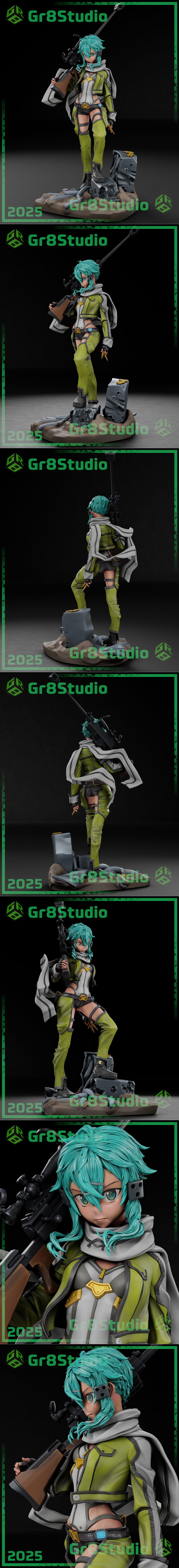 Gr8Tech - 红莲之环 - 西昂 3D打印模型|Gr8Tech – Sword Art Online – Sinon – 3D Print Model STL