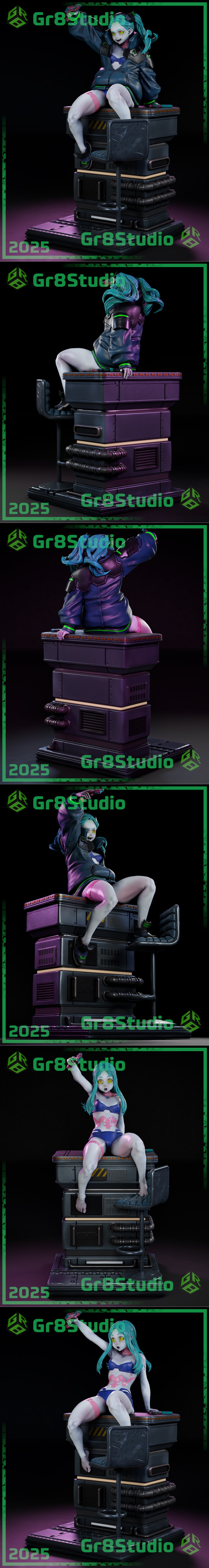 Gr8Tech - 赛博朋克边缘行者 - 丽贝卡 3D打印模型|Gr8Tech – Cyberpunk Edgerunners – Rebecca – 3D Print Model STL