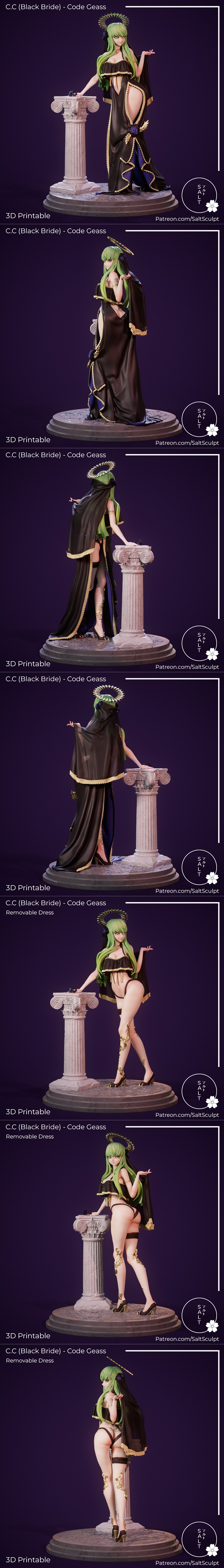 盐雕·C.C. 3D打印模型|Saltsculpt – C.C – 3D Print Model STL