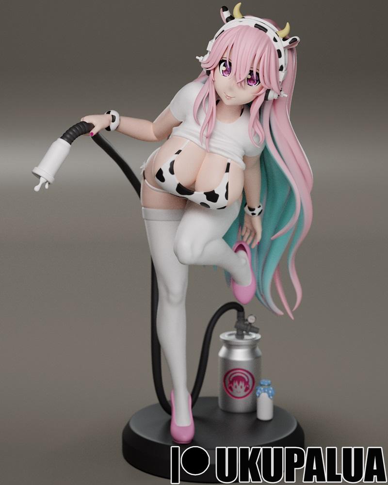 超能音速 - Ukupalua 3D打印模型|Ukupalua – Super Sonico – 3D Print Model STL