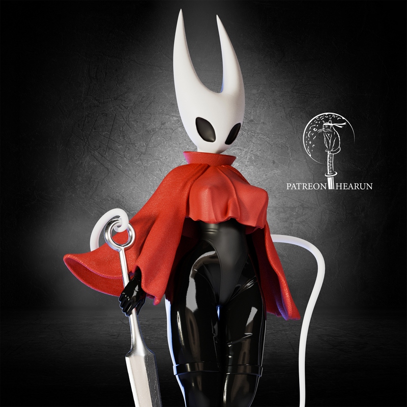 空洞蜂鸟 丝之歌 3D打印模型|Hornet Hollow Knight Silksong – 3D Print Model