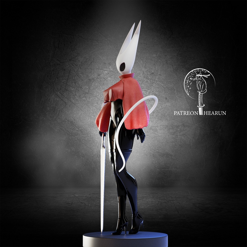 空洞蜂鸟 丝之歌 3D打印模型|Hornet Hollow Knight Silksong – 3D Print Model