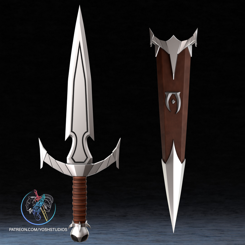 Yosh Studios – 奥布利森 Mehrunes 狄拉克 3D打印模型|Yosh Studios – Oblivion Mehrunes Razor Dagger – 3D Print Model
