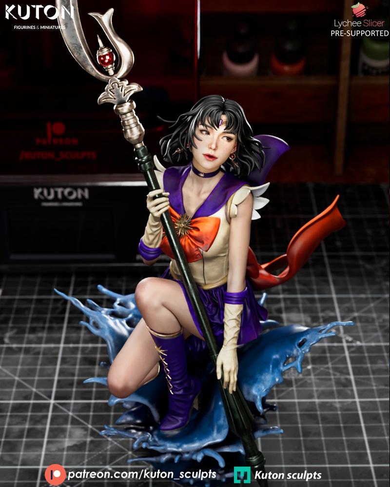 Sailor Moon Saturn 3D打印模型|Kuton Figurines – Sailor Moon Saturn – 3D Print Model STL