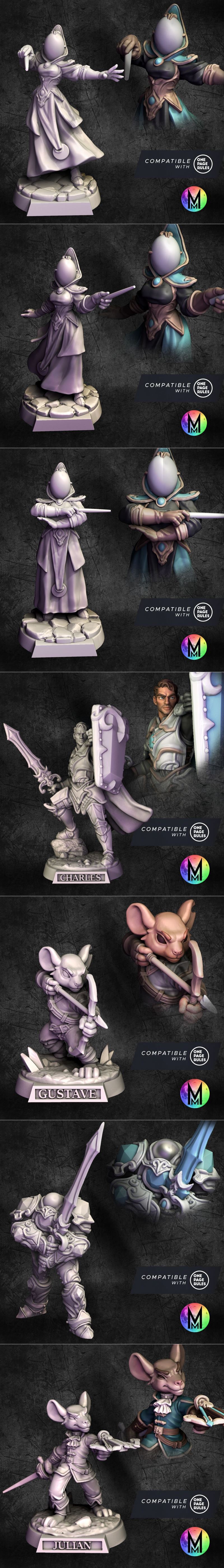 月光迷你系列——水晶先锋基地 3D打印模型|Moonlight Minis – The Crystal Vanguard Base set March 2025 – 3D Print Model STL