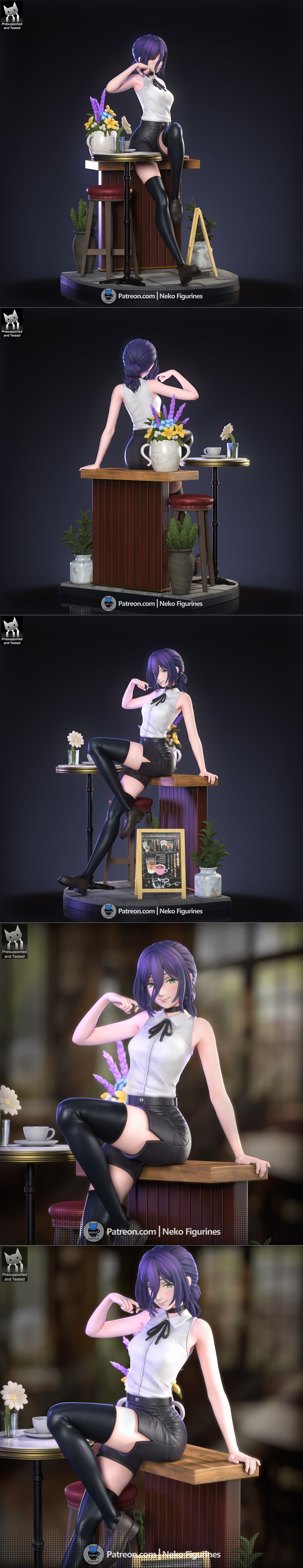 锯齿人 - 再泽 - 3D打印模型|Neko Figurines – Chainsawman – Reze – 3D Print Model STL