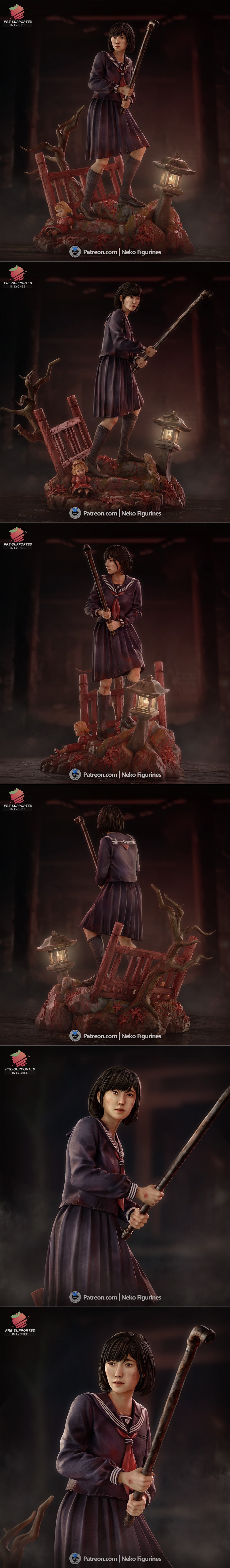 寂静岭F：春日花铃 3D打印模型|Neko Figurines – Silent Hill F – Hinako – 3D Print Model STL
