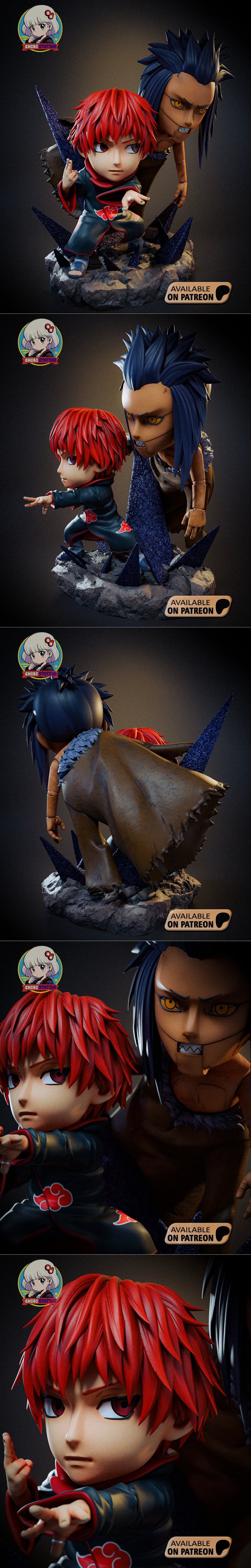 小恶魔车站——sasori——3D打印模型|Chibi Station – Sasori – 3D Print Model STL
