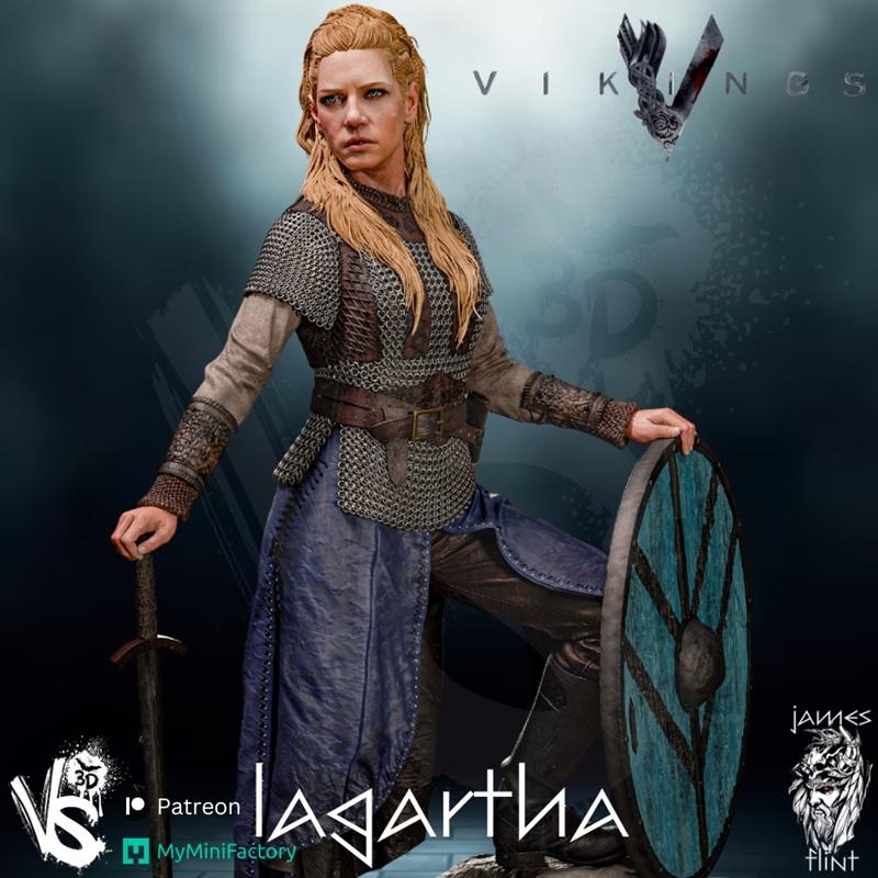 VS3D - Lagartha - 3D打印模型|VS3D – Lagartha – 3D Print Model STL