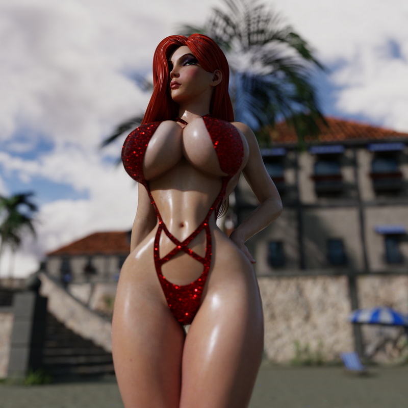 QB Works - 红夕之影 3D打印模型|QB Works – Scarlet Sunset – 3D Print Model