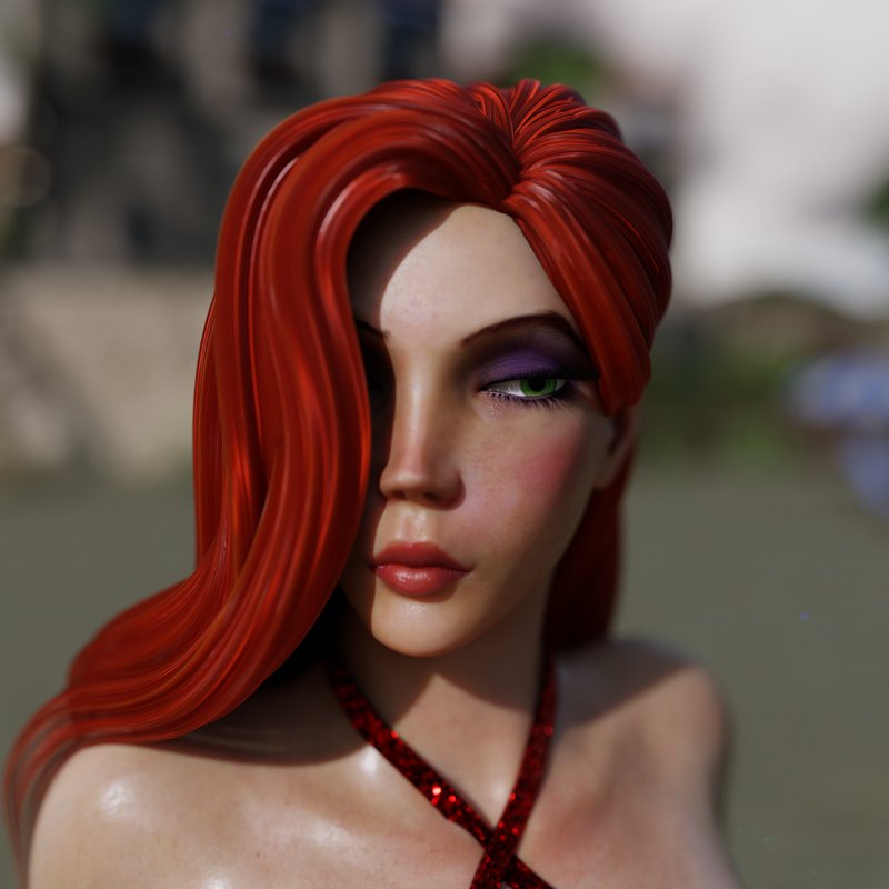 QB Works - 红夕之影 3D打印模型|QB Works – Scarlet Sunset – 3D Print Model