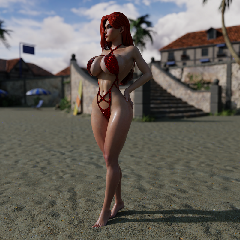 QB Works - 红夕之影 3D打印模型|QB Works – Scarlet Sunset – 3D Print Model