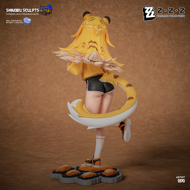 神无 打造 - 朱富富 - 《零之区：无禅》3D打印模型|Shinobu Sculpts – Ju Fufu – Zenless Zone Zero – 3D Print Model