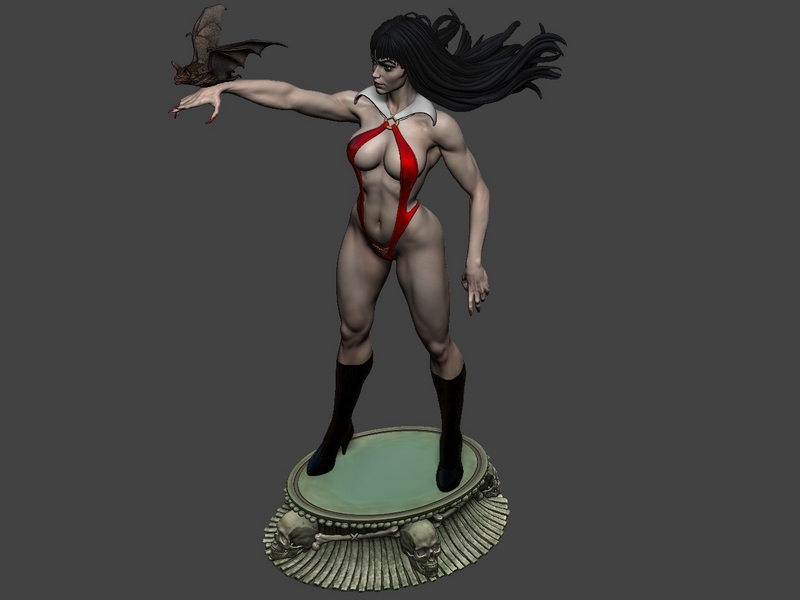 Vampirella 3D打印模型|Vampirella – 3D Print Model