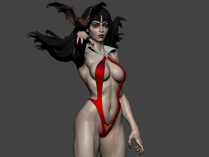 Vampirella 3D打印模型|Vampirella – 3D Print Model