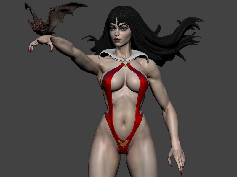 Vampirella 3D打印模型|Vampirella – 3D Print Model