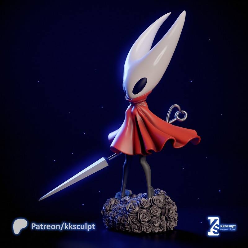 蜂鸟——空洞骑士：丝歌——3D打印模型|Hornet – Hollow Knight Silksong – 3D Print Model