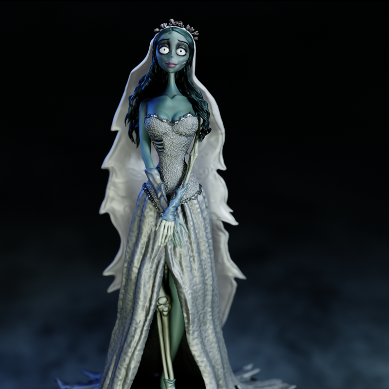尸 Bride 3D打印模型|Emily The Corpse Bride – 3D Print Model