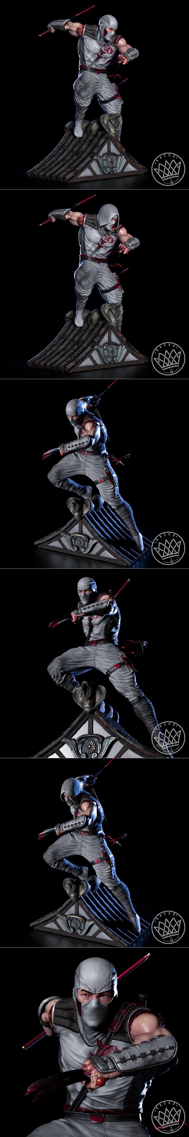 风暴影 3D打印模型|Fan Art – Storm Shadow – Statue – 3D Print Model STL