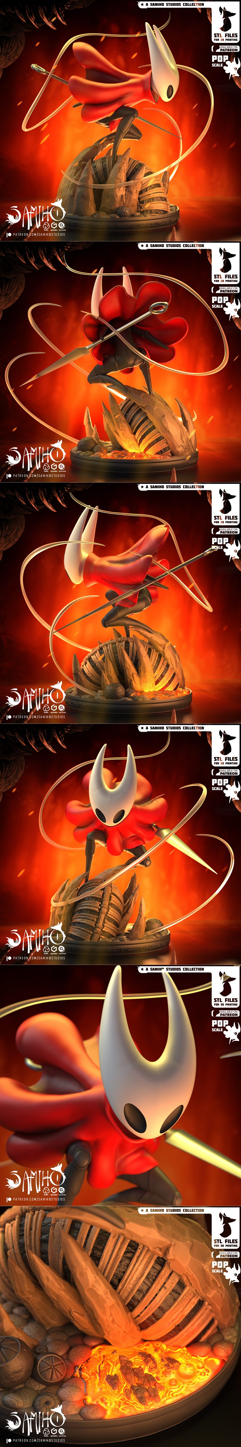 Samiho Studios – 蜂鸟丝歌 – 3D打印模型|Samiho Studios – Hornet Silksong – 3D Print Model STL