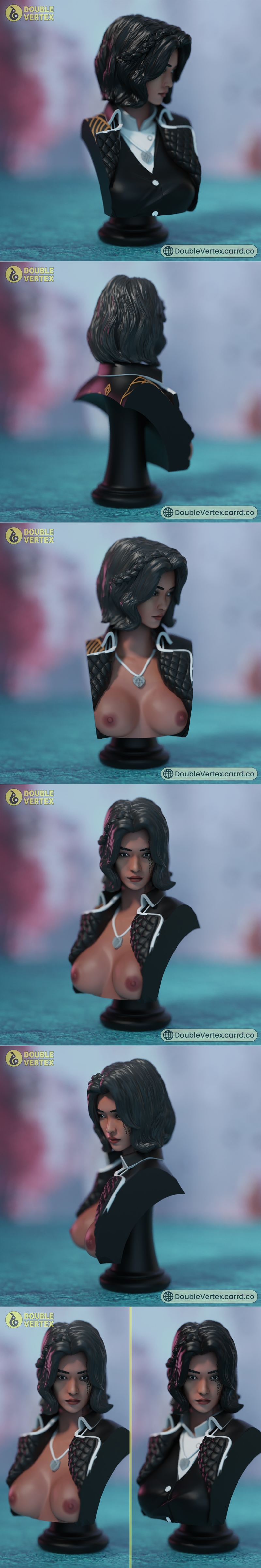 双顶点——月之暗影——暗夜远征33号游戏崩坏3D打印模型|Double Vertex – Lune – Clair Obscur Expedition 33 Game Bust – 3D Print Model STL