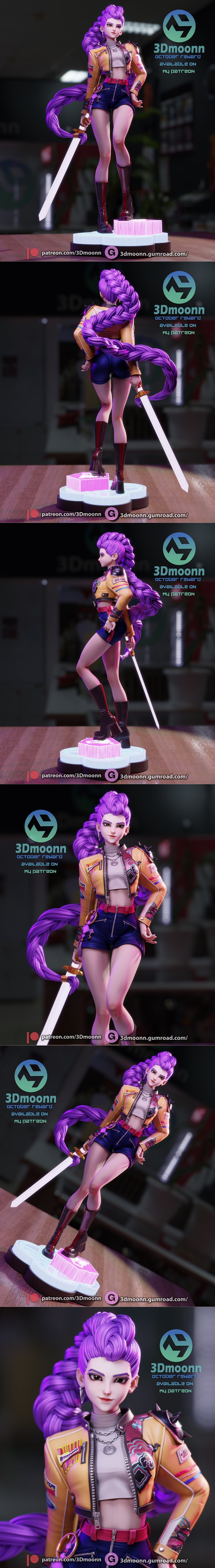 3DMoonn - 鲁米 - 3D打印模型|3DMoonn – Rumi – 3D Print Model STL