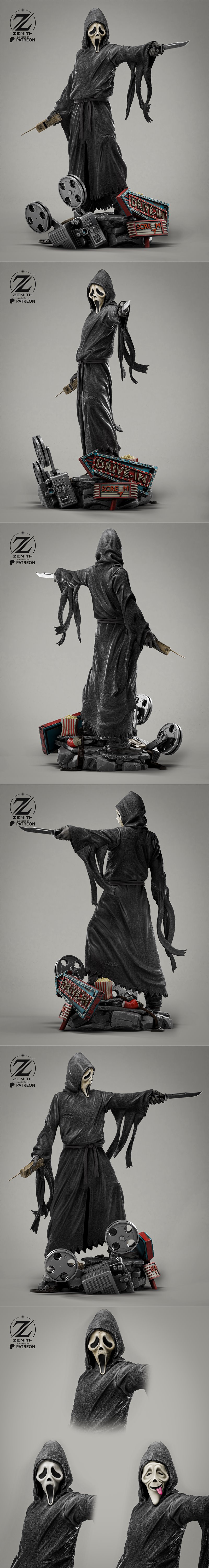 Zenith Studios - 《Ghostface》3D打印模型|Zenith Studios – Ghostface – 3D Print Model STL