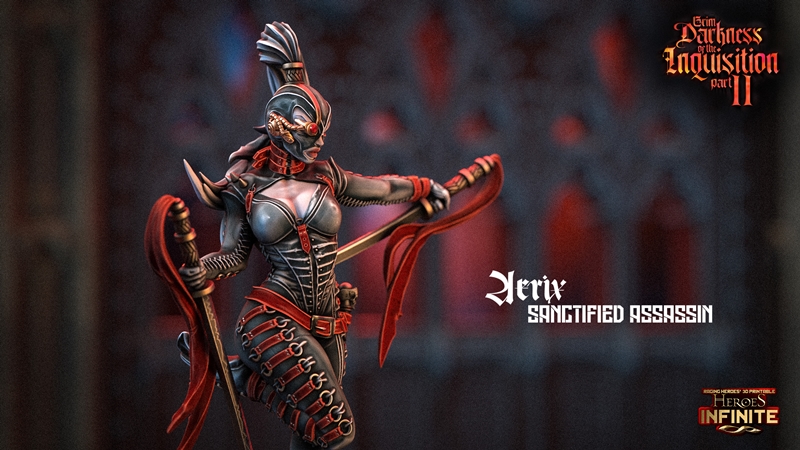 Aerix圣约刺客 3D打印模型|Aerix – Sanctified Assassin – 3D Print Model STL