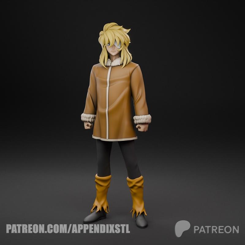 附录 - 亚特兰蒂斯休闲版哈迪斯 - 3D打印模型|Appendix – Hyoga Casual Hades – 3D Print Model OBJ