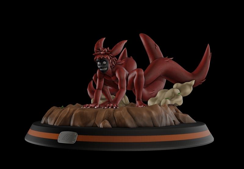 鸣人四尾 3D打印模型|Naruto 4 tails – 3D Print Model STL