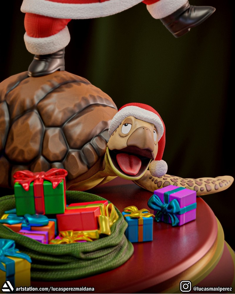 龙珠圣诞场景3D打印模型|Dragon Ball Christmas Diorama – 3D Print Model