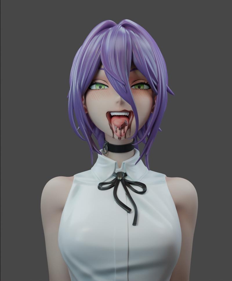 Rubim Figure - 剑风传奇 Reze - 3D打印模型|Rubim Figure – Chainsaw man Reze – 3D Print Model STL