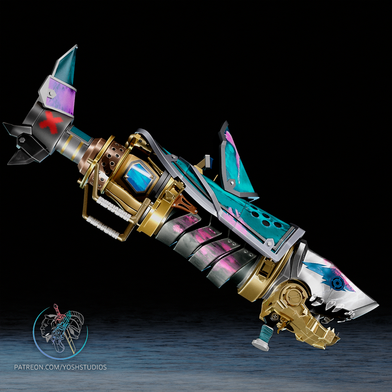 Yosh Studios - 3D打印模型：Jinx Bazooka|Yosh Studios – Jinx Bazooka – 3D Print Model