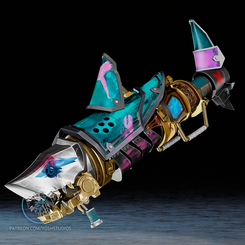 Yosh Studios - 3D打印模型：Jinx Bazooka|Yosh Studios – Jinx Bazooka – 3D Print Model