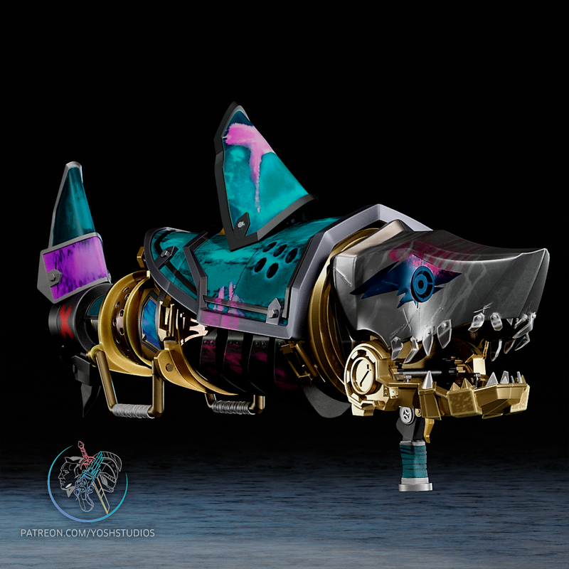 Yosh Studios - 3D打印模型：Jinx Bazooka|Yosh Studios – Jinx Bazooka – 3D Print Model