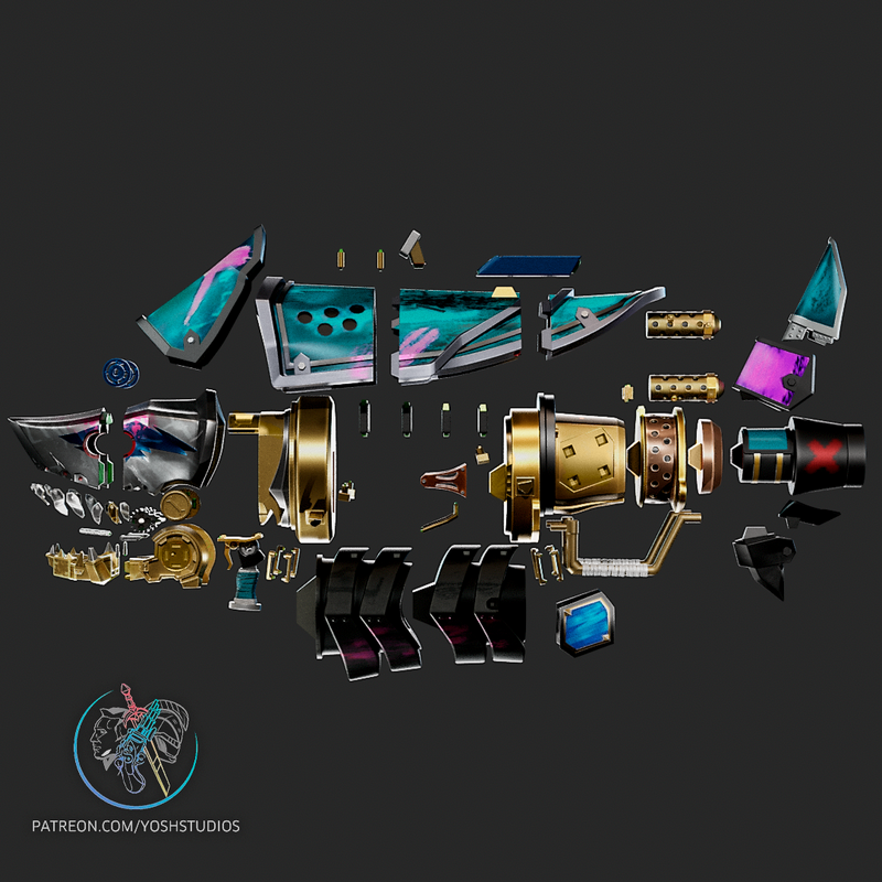 Yosh Studios - 3D打印模型：Jinx Bazooka|Yosh Studios – Jinx Bazooka – 3D Print Model