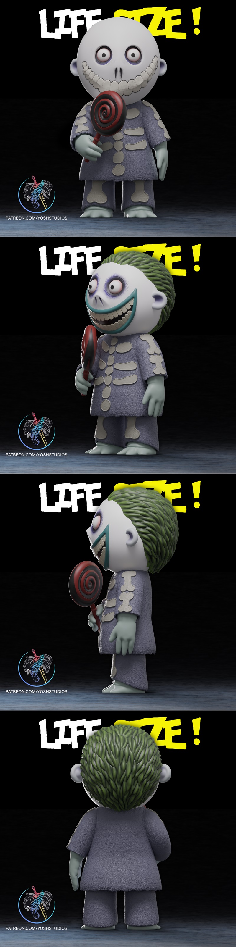 生命大小桶（圣诞前夜噩梦）3D打印模型|Life Size Barrel (Nightmare Before Christmas) – 3D Print Model STL
