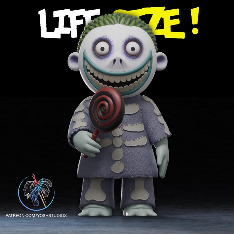 生命大小桶（圣诞前夜噩梦）3D打印模型|Life Size Barrel (Nightmare Before Christmas) – 3D Print Model STL