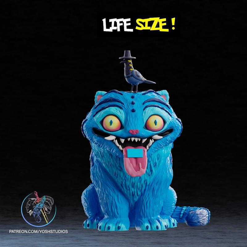 萌虎大作战：3D打印模型|Life Size Derpy Tiger – 3D Print Model STL