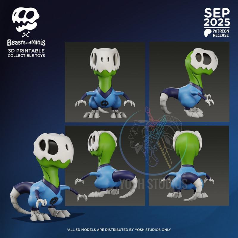 巨兽与迷你模型——奇异博士·巨兽形态3D打印模型|Beasts and Minis – Mr Fantastic Boney Beast – 3D Print Model STL