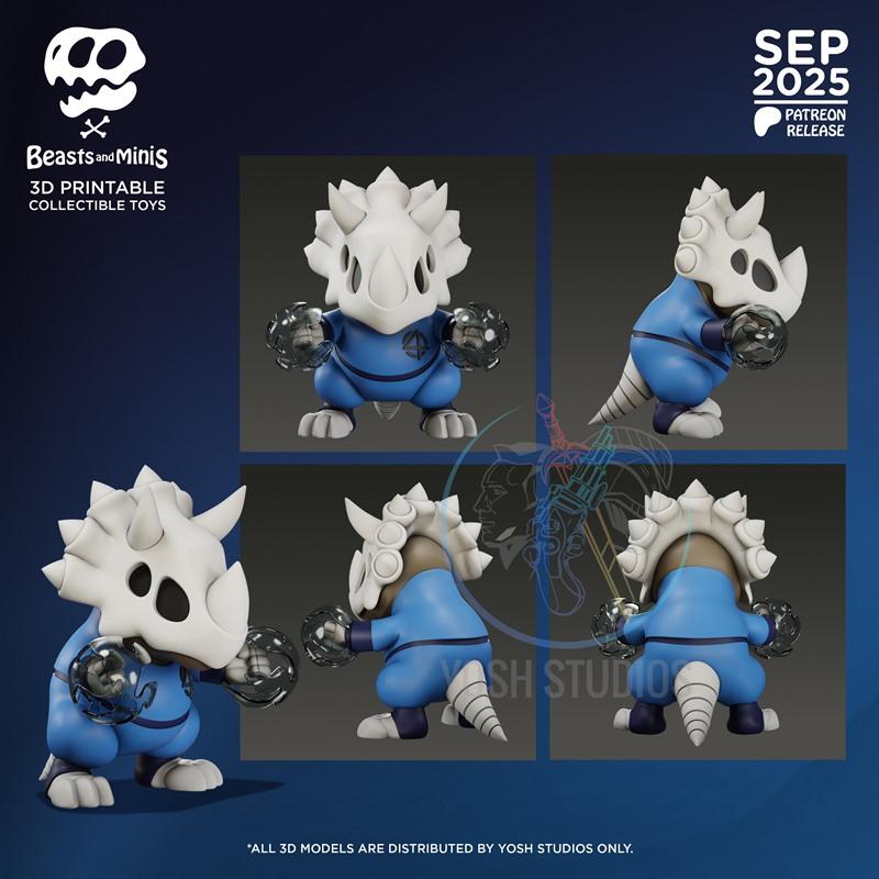 隐形女侠·骨怪生物 3D打印模型|Beasts and Minis – Invisible Woman Boney Beast – 3D Print Model STL