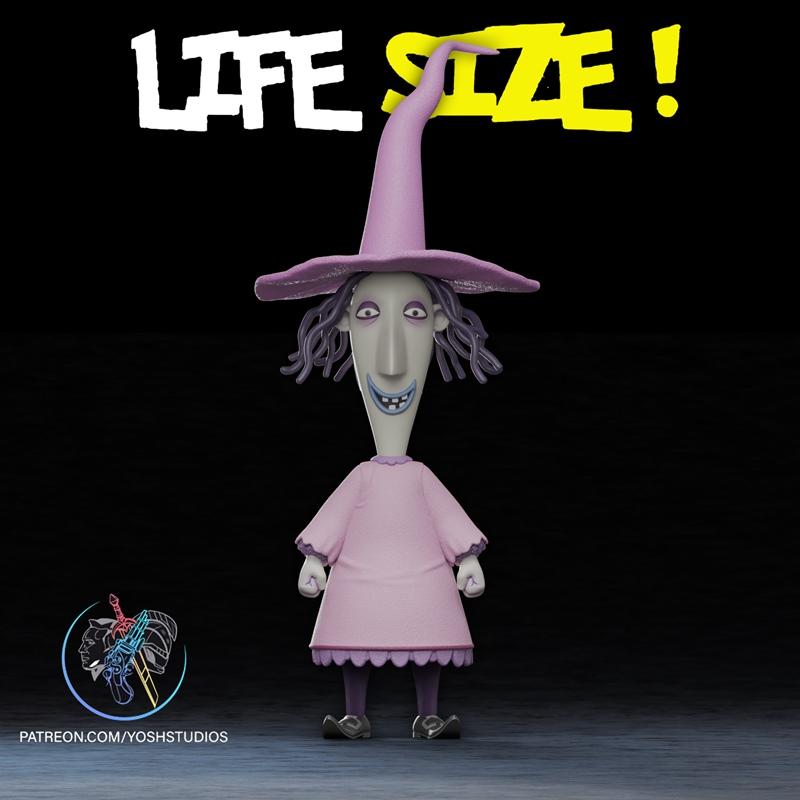 生命大小的惊吓（圣诞前夜噩梦）3D打印模型|Life Size Shock (Nightmare Before Christmas) – 3D Print Model STL