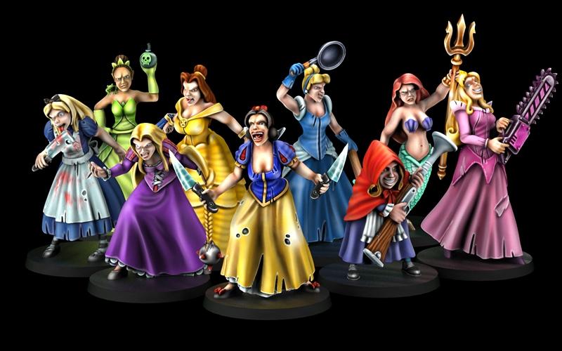 Cross Lances系列公主们发怒了 3D打印模型|Cross Lances – Princesses got angry – 3D Print Model STL