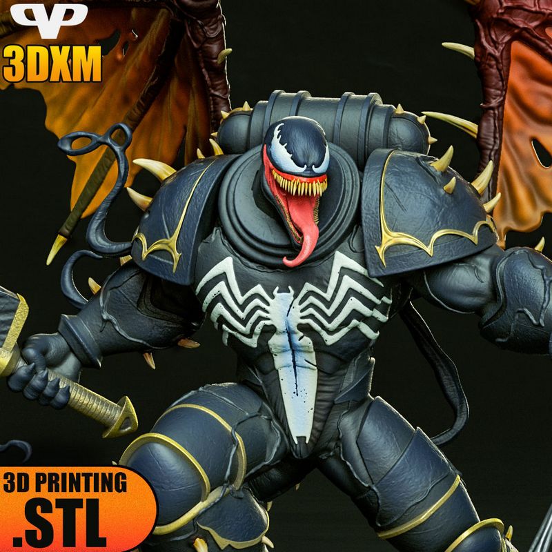 3DXM - 战锤40K -  Venom 模型打印版|3DXM – Venom Warhammer – 3D Print Model