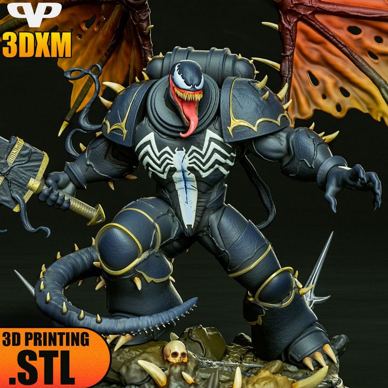 3DXM - 战锤40K -  Venom 模型打印版|3DXM – Venom Warhammer – 3D Print Model