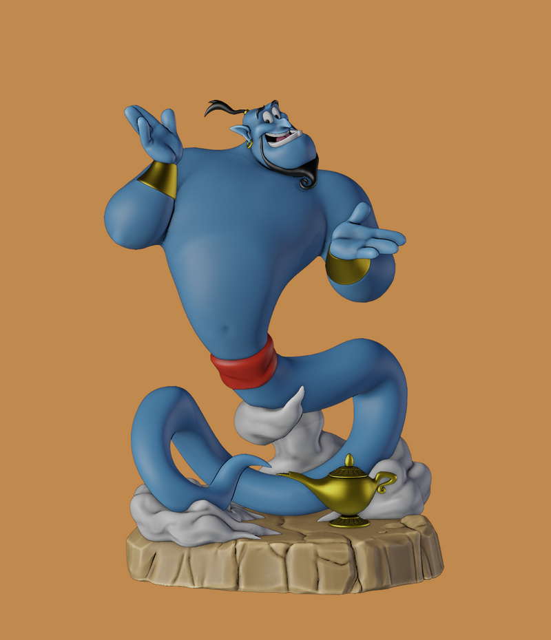 Genie - 阿拉丁 - 3D打印模型|Genie – Aladdin – 3D Print Model